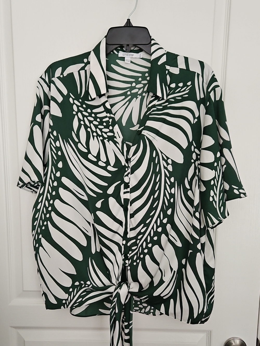 Chico's Green & White Blouse, 12